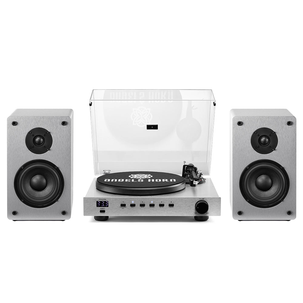 Angels Horn Phantom - HiFi Premium Metal Alloy Turntable Speaker System